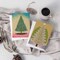 Vintage-Inspired Christmas Greeting Cards Boxed Set of 24 Holiday Notecards Featuring Retro Christmas Tree Designs, Perfect for Nostalgic and Festive Wishes